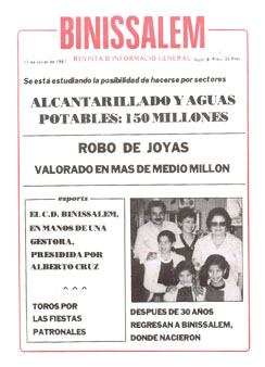 N&uacute;mero 8 - Publicat 11 de Juliol de 1981