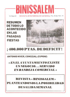 N&uacute;mero 10 - Publicat 28 d'Agost de 1981